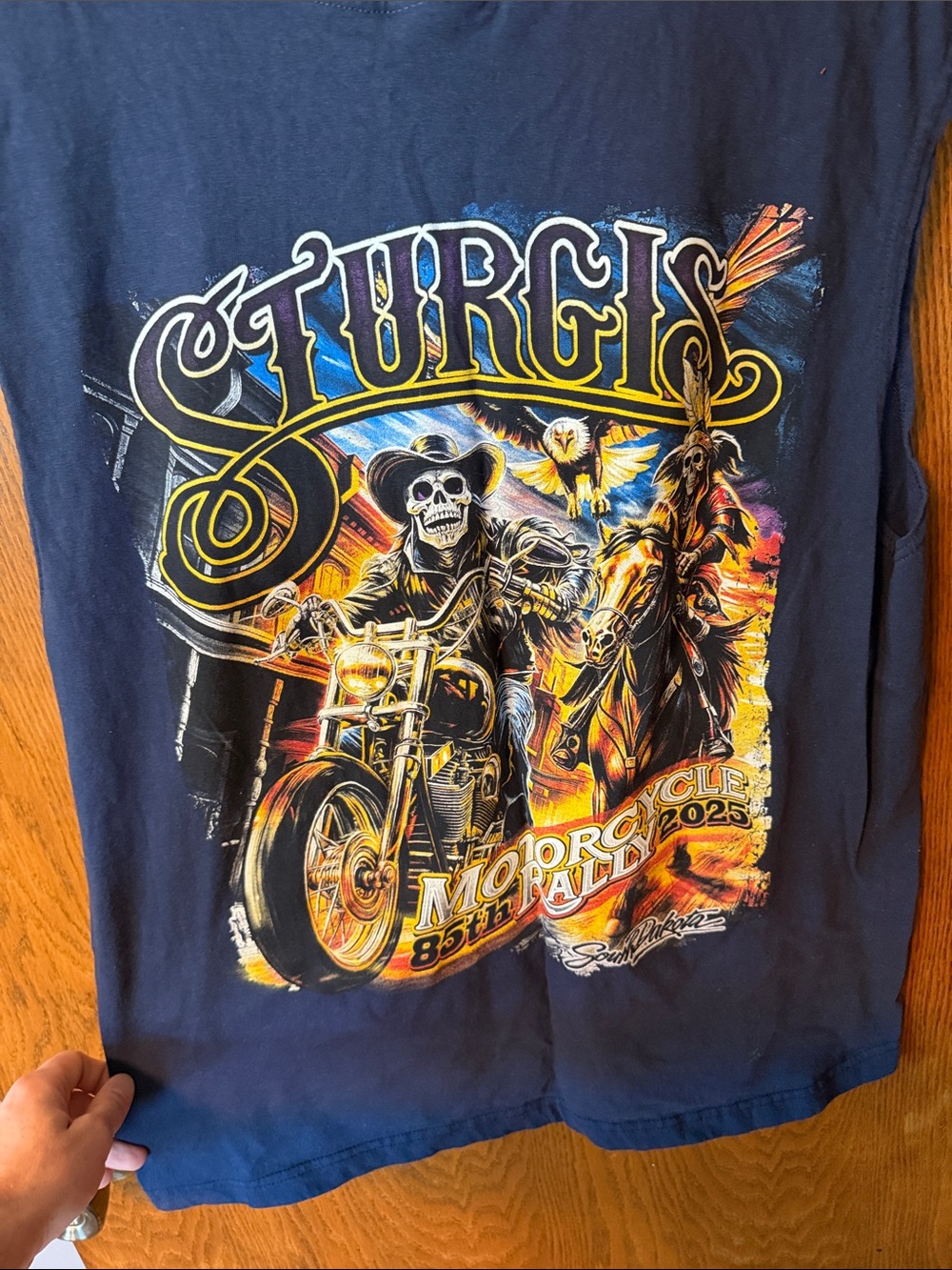 Sturgis Motorcycle Rally 85th 2025 Graphic Tank Top - Black - Picture 2 of 3